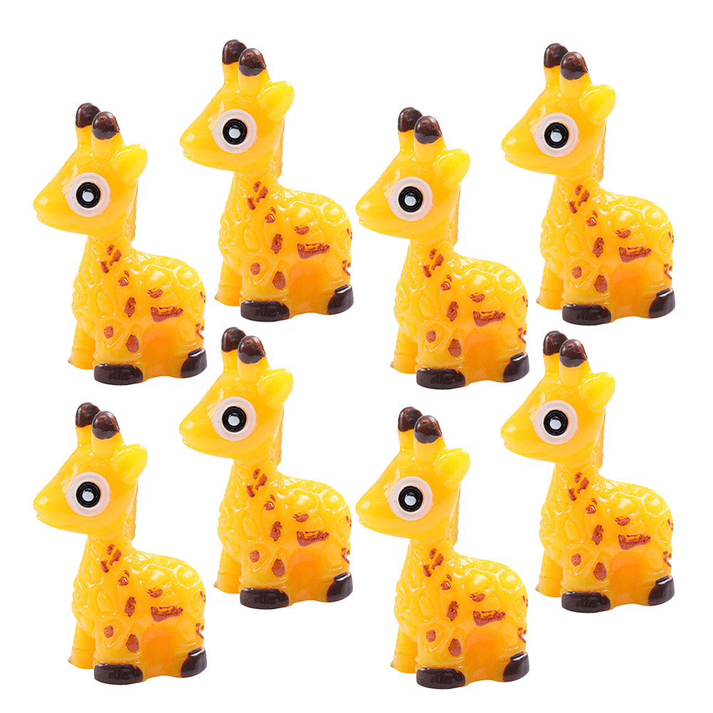 Bonsai Garden Landscape Design - 8Pcs Deer Decorations Resin Mini Cartoon