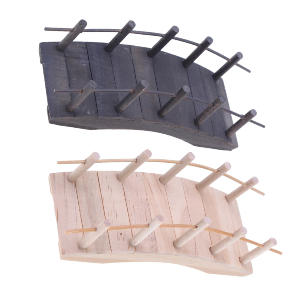 2Pcs Miniature Vintage Wooden  - Bonsai Garden Landscape Design review and price