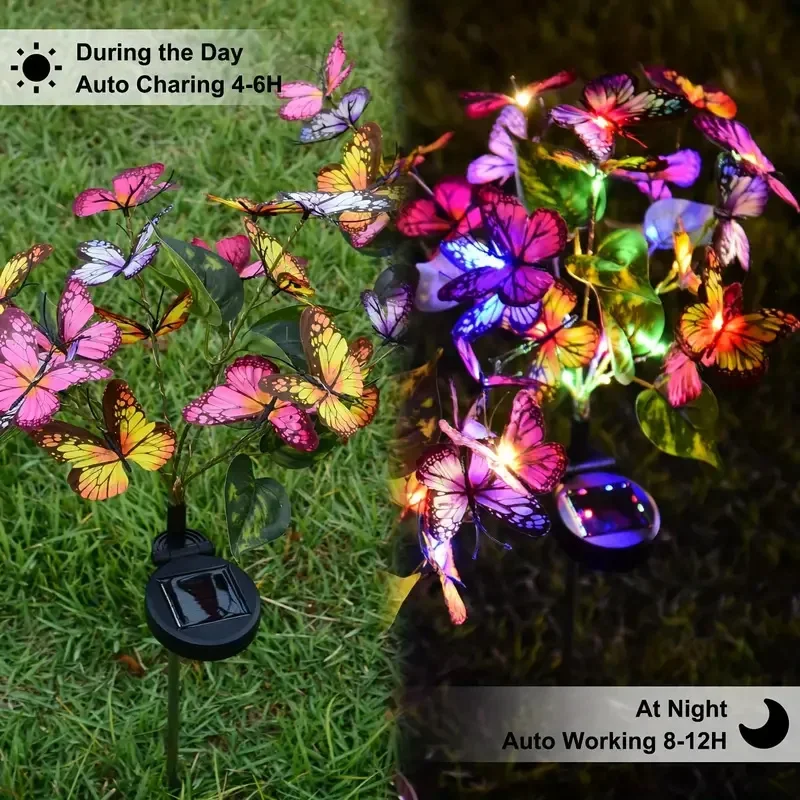 Solar LED Butterfly Garden Lig - Bonsai Garden Ornaments review and price