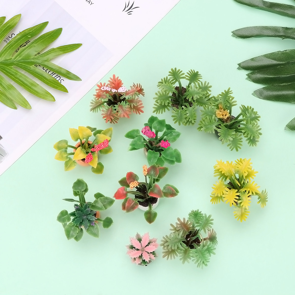 10Pcs Mini Plastic Potted Colo - Bonsai Garden Europe review and price