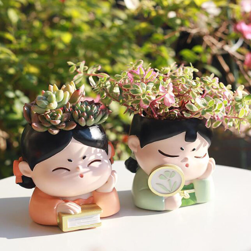 Resin Tang Dynasty Lady Nurser - Bonsai Garden Europe review and price