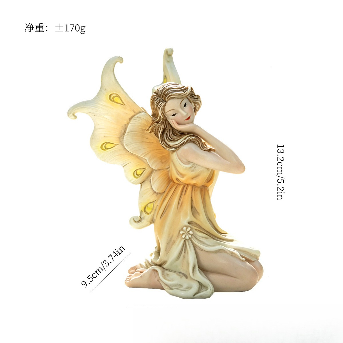 Kneeling Fairy Statue Elegant  - Bonsai Garden Ornaments review and price