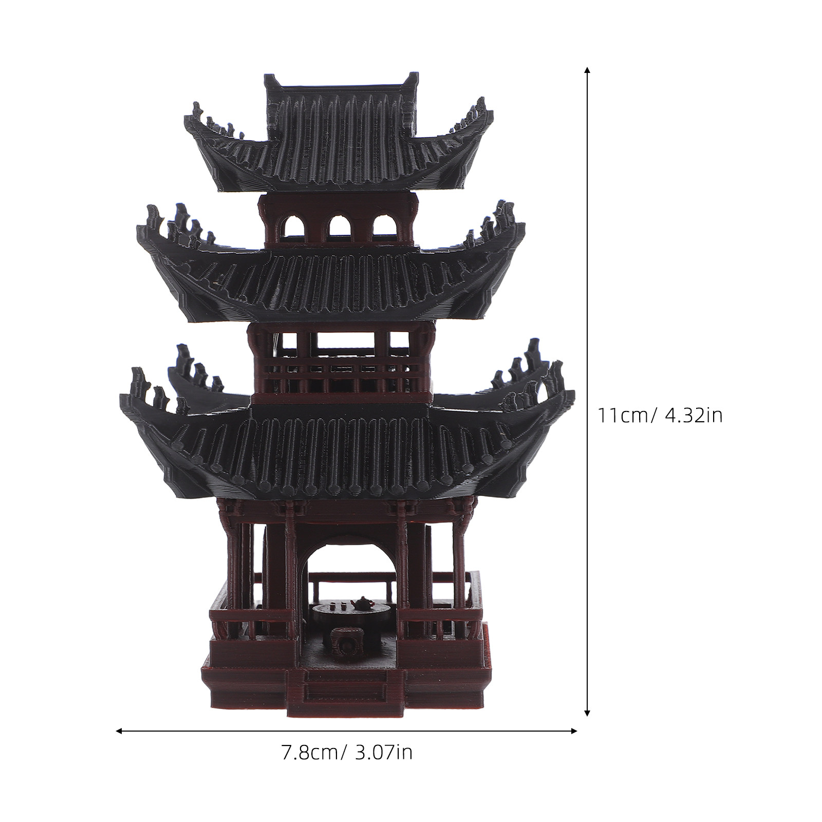 Mini Pavilion Statue Tiny Pavi - Bonsai Garden With Sand review and price