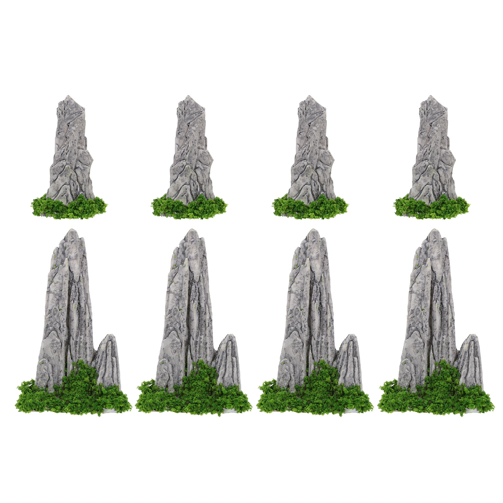 8Pcs Mini Resin Rockery Orname - Bonsai Garden With Sand review and price
