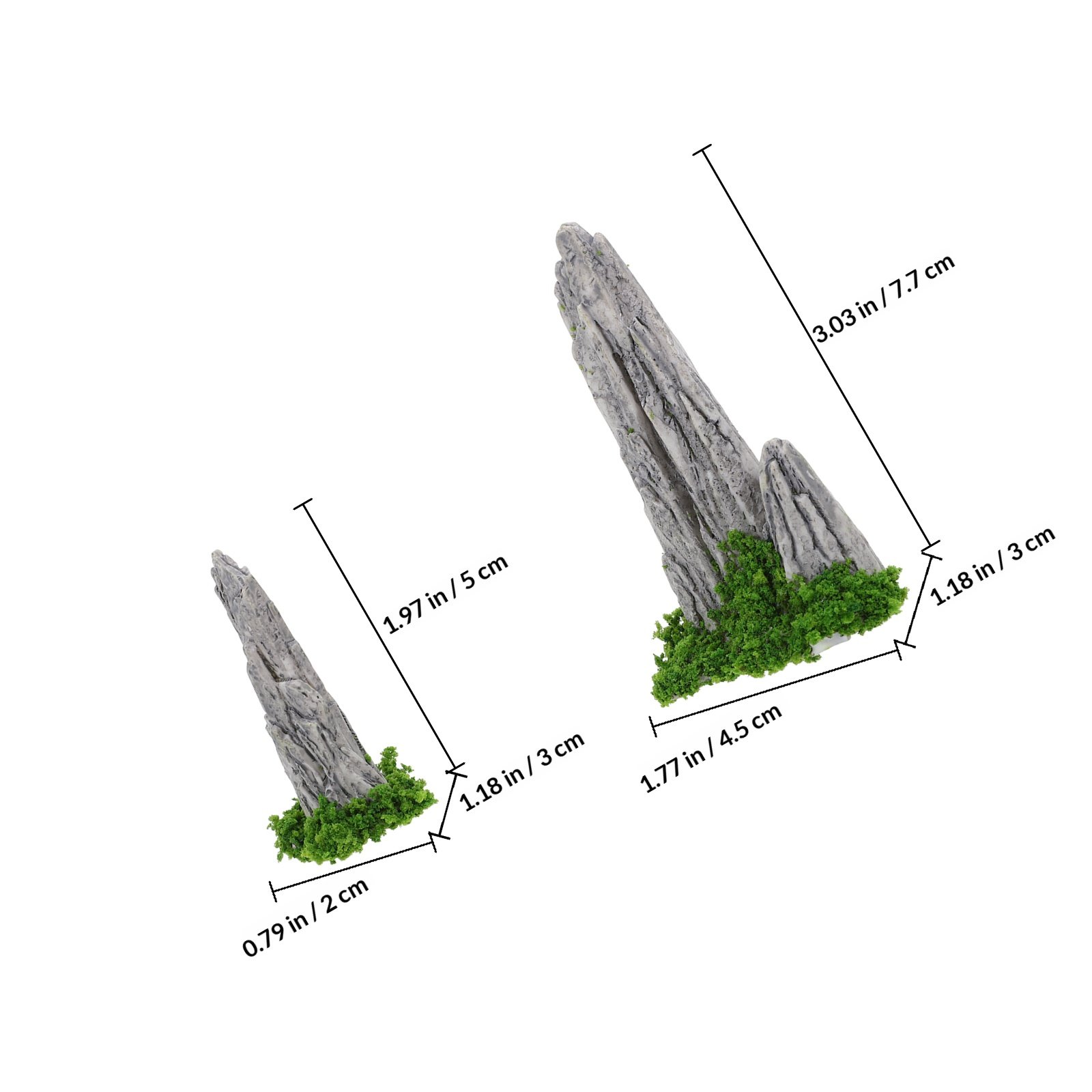 8Pcs Mini Resin Rockery Orname - Bonsai Garden With Sand review and price