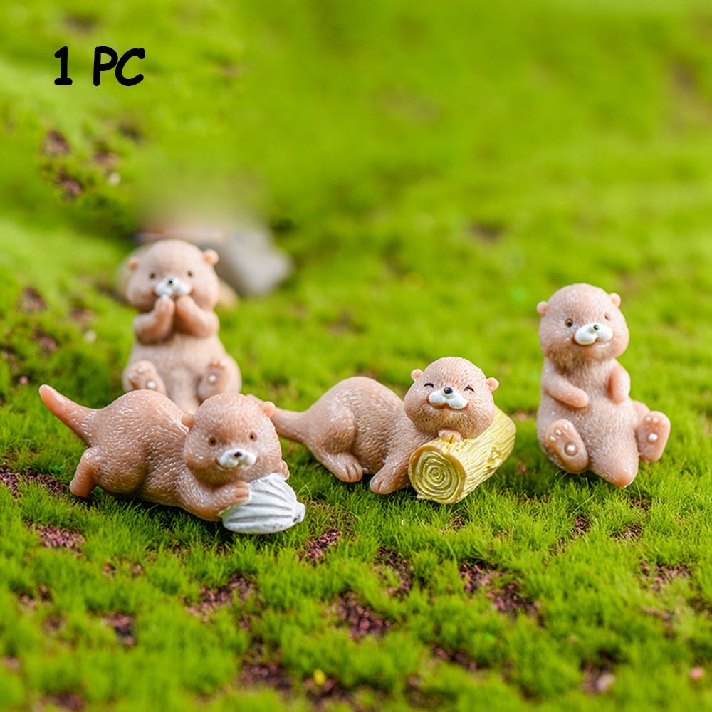 Otters Figurine Mini Home Deco - Bonsai Garden Europe review and price