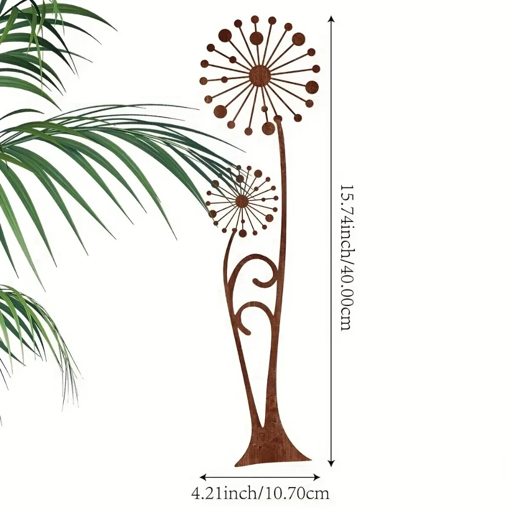 1Pc Rusty Dandelion Flower-Sha - Bonsai Garden Ornaments review and price
