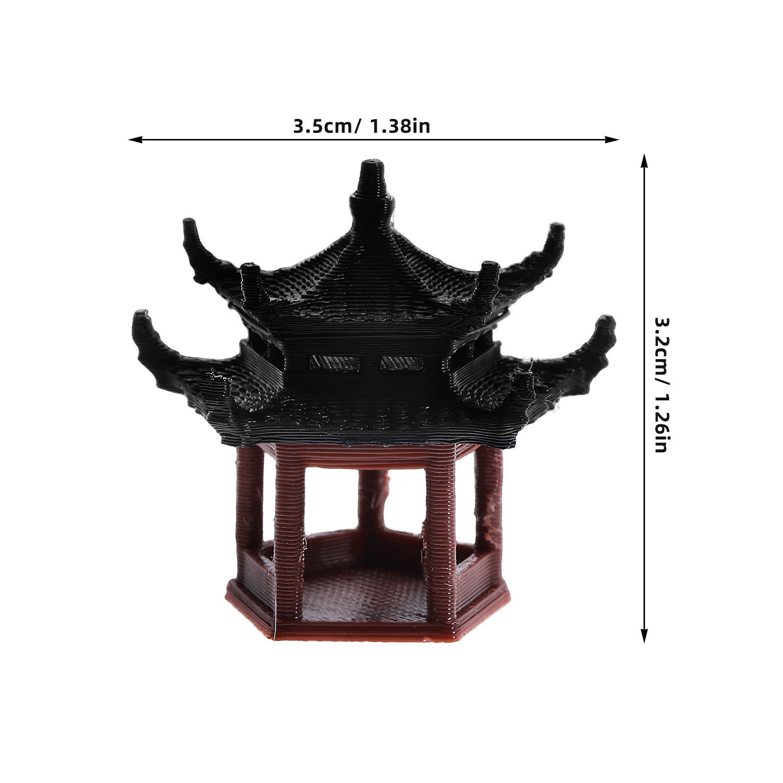 3.5cm Mini Pavilion Pagoda Sta - Bonsai Garden Landscape Design review and price