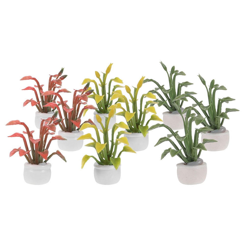 9Pcs Miniature Potted Plant Re - Bonsai Garden With Sand review and price